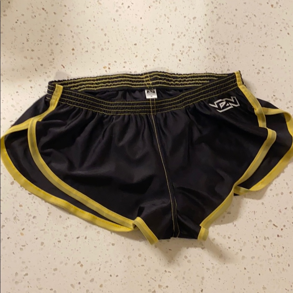 N2N Bodywear Euro Split Short ES2 - Black, Medium